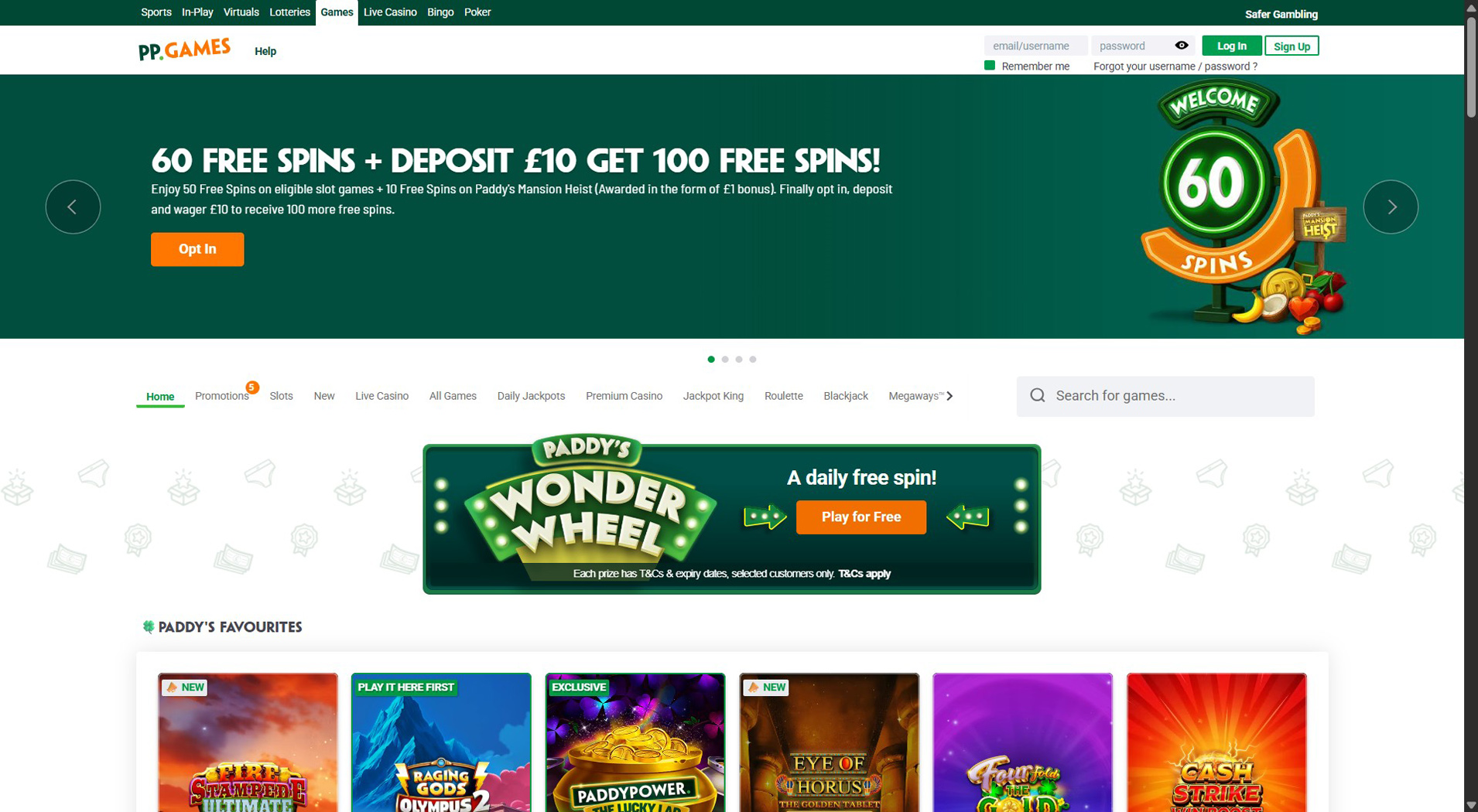 1. Paddy Power